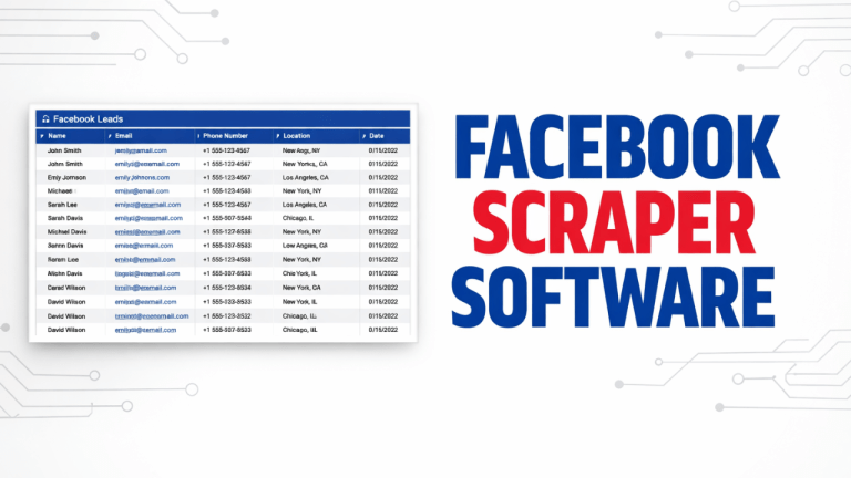 how to create facebook extractor scoftware with ai