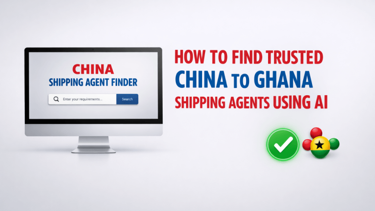 How to Find Trusted Ghana to Ghana Shipping Agents Using AI