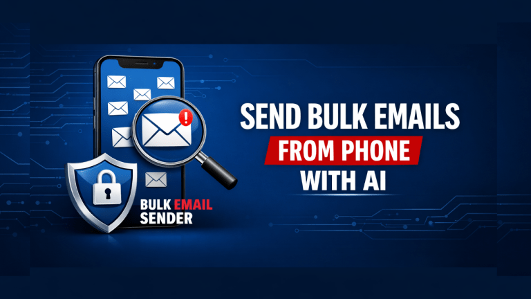 How to send bulk emails from your phone using AI